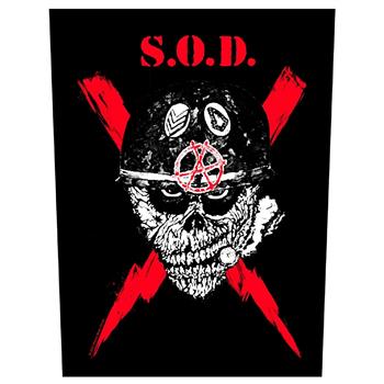 S.O.D. Scrawled Lightning Backpatch