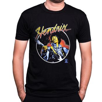 Jimi Hendrix Script Circle T-Shirt