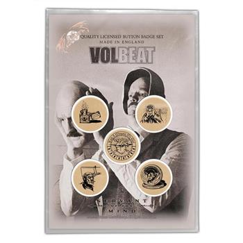 Volbeat Servant of The Mind Button Pin Set
