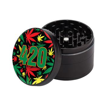  SHARP SHRED 420 RASTA 4 PART GRINDER