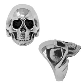  Silver Shadow Skull Ring