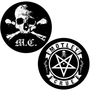 Motley Crue Skull & Pentagram Slipmat