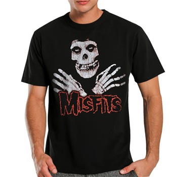 Misfits Skull Hands Crackle T-Shirt