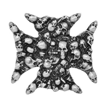 Generic Skull Iron Cross Belt Buckle