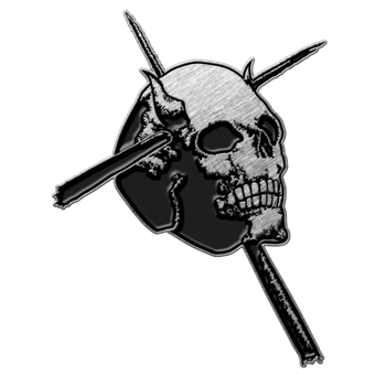 Candlemass Skull Metal Pin