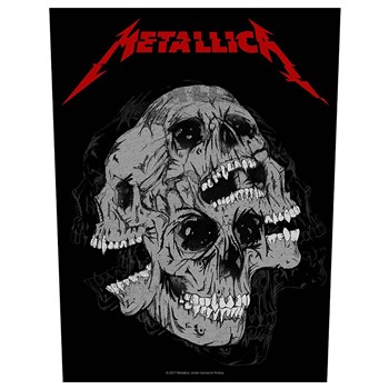 Metallica Skulls Back Backpatch