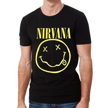 Nirvana Smiley Flower Sniffin T-Shirt