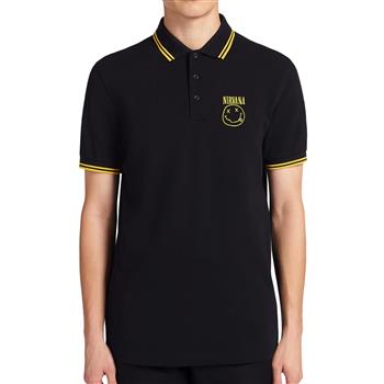 Nirvana Smiley Logo Polo