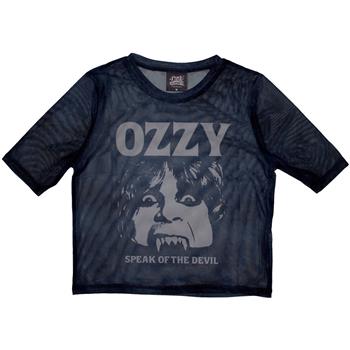 Ozzy Osbourne Speak of The Devil Mesh Crop Top