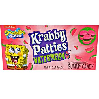  Spongebob Squarepants Gummy Krabby Patties Watermelon - 72g