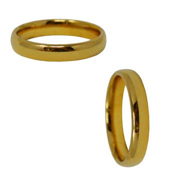  STAINLESS STEEL GOLD RING