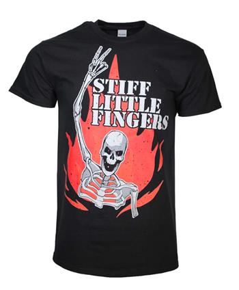 Stiff Little Fingers Stiff Little Fingers Skeleton Flame T-Shirt