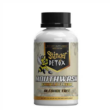  STINGER DETOX VANILLA FLAVORED ALL NATURAL MOUTHWASH 2 OZ