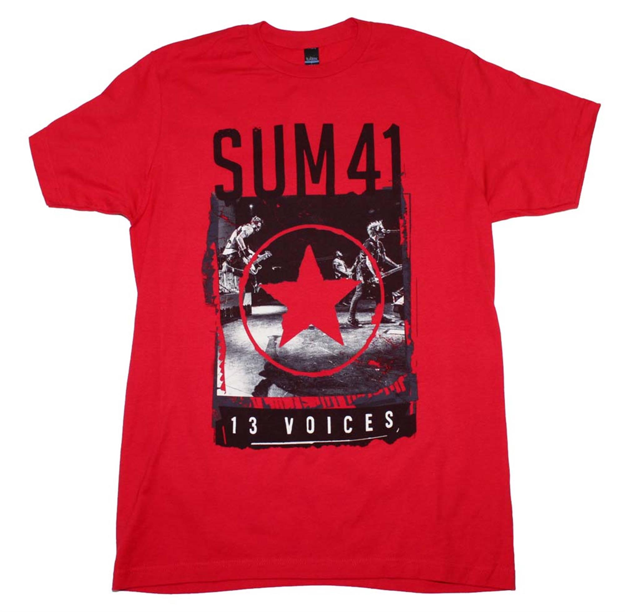 Sum 41 Red Star 13 Voices T-Shirt by Sum 41