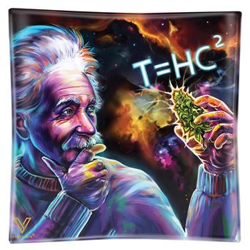  T=HC2 BLACK HOLE EINSTEIN TEMPERED GLASS ASHTRAY