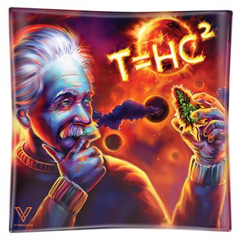  T=HC2 SOLAR DIESEL EINSTEIN TEMPERED GLASS ASHTRAY