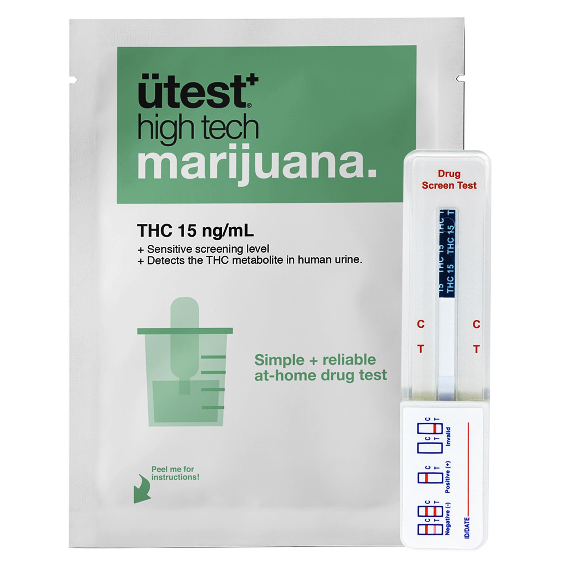ÜTEST 1 PANEL HOME DRUG TEST - THC 15 NG/ML