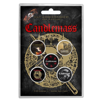 Candlemass The Door to Doom Button Set
