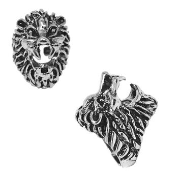  THE LIT LION SILVER JOINT HOLDER RING