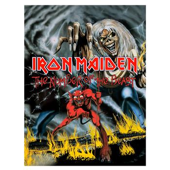 Iron Maiden The Number of The Beast Sherpa Fleece Blanket