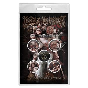 Cradle of Filth The Screaming of The Valkyries Button Pin Set