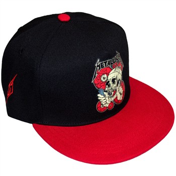 Metallica The Shortest Straw [Black & Red] Snapback Cap