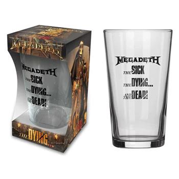 Megadeth The Sick, The Dying and The Dead Beer Glass