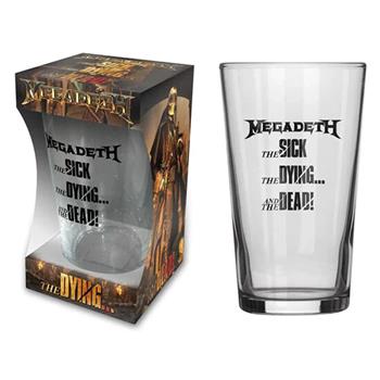 Megadeth The Sick, The Dying And The Dead Beer Glass