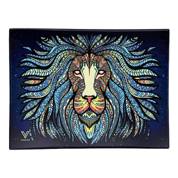  Tribal Lion Glass Tray