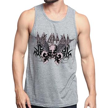 Def Leppard Tribal Skull Wings Tank Top