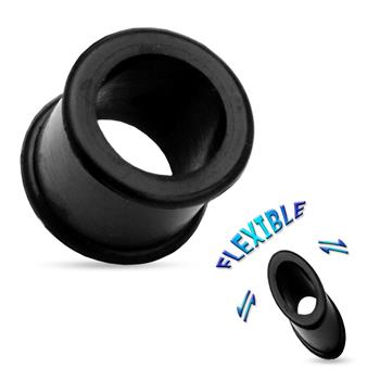  Ultra Soft Silicone Flexible Double Flat Flared Tunnel Plug