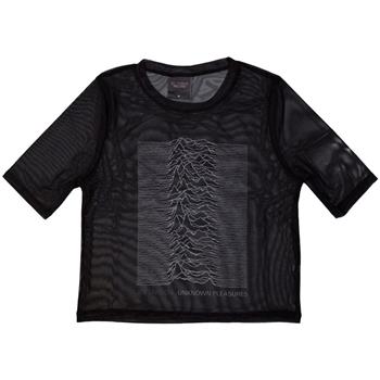 Joy Division Unknown Pleasures Mesh Crop Top