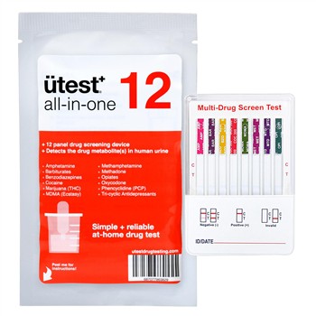  ÜTEST HOME DRUG TEST- THC-COC-OPI-PCP-AMP-BAR-BZO-MAMP-MDMA-MTD-OXY-TCA