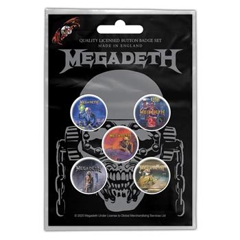 Megadeth Vic Rattlehead Button Pin Set
