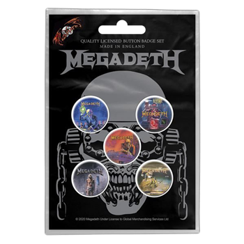 Megadeth Vic Rattlehead Button Set