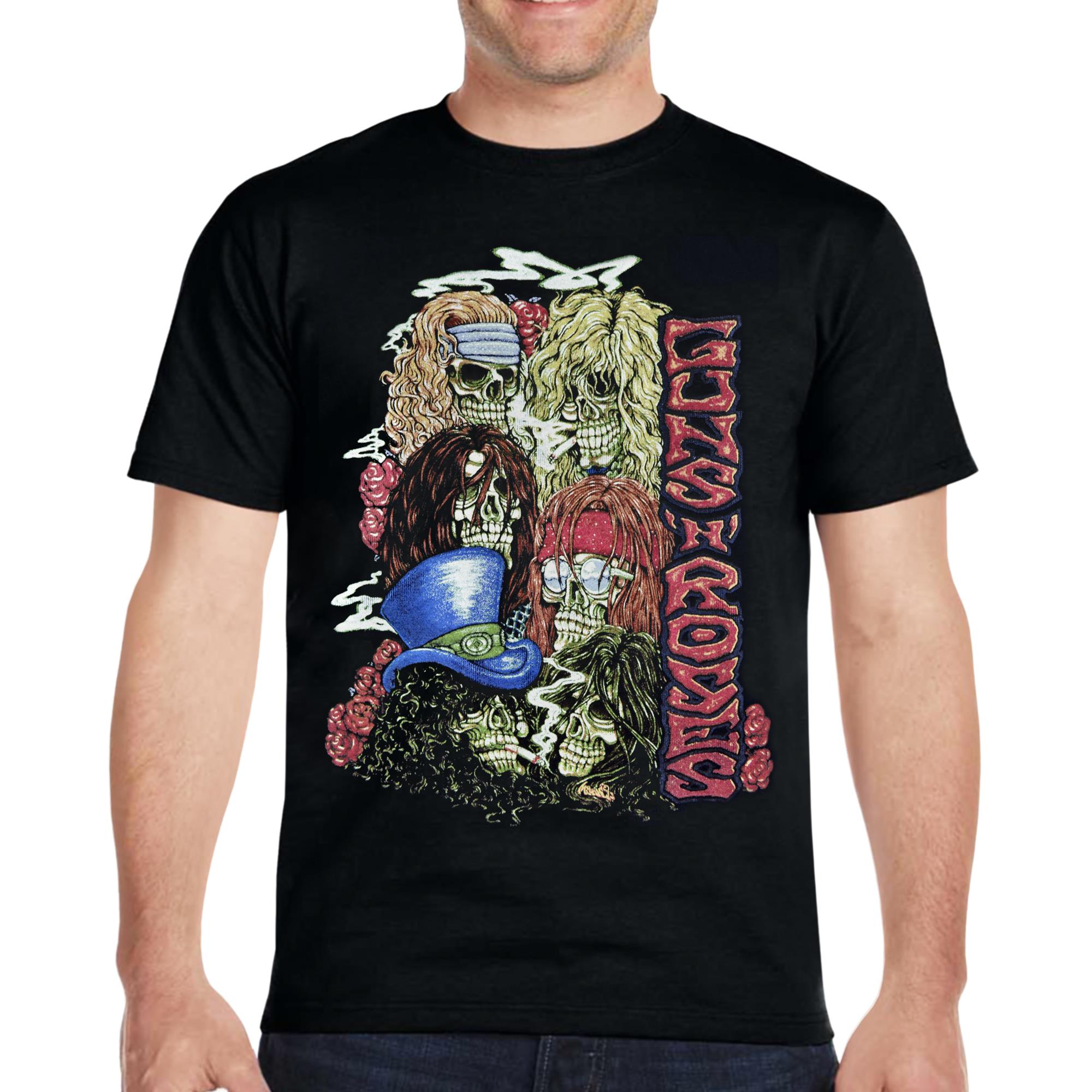 bliver nervøs Menagerry Glamour Guns N' Roses Vintage Skulls T-Shirt Men | Loudtrax