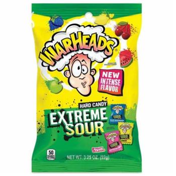  Warheads Extreme Sour Hard Candy - 92g