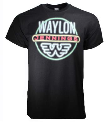 Waylon Jennings Waylon Jennings Neon T-Shirt