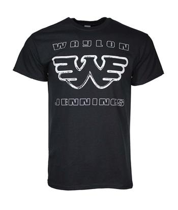 Waylon Jennings Waylon Jennings Silver Flying W T-Shirt
