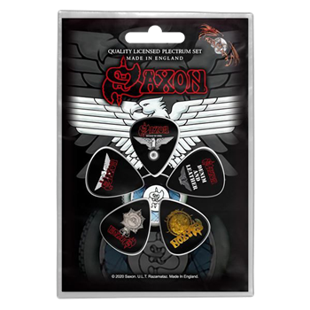 Saxon Wheels of Steel Guitar Pick Set