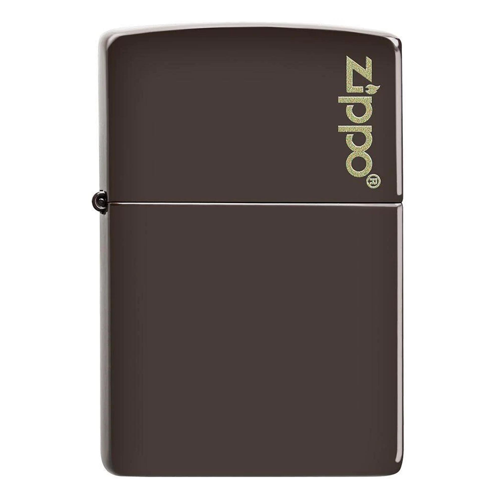 ZIPPO CLASSIC BROWN WITH LOGO