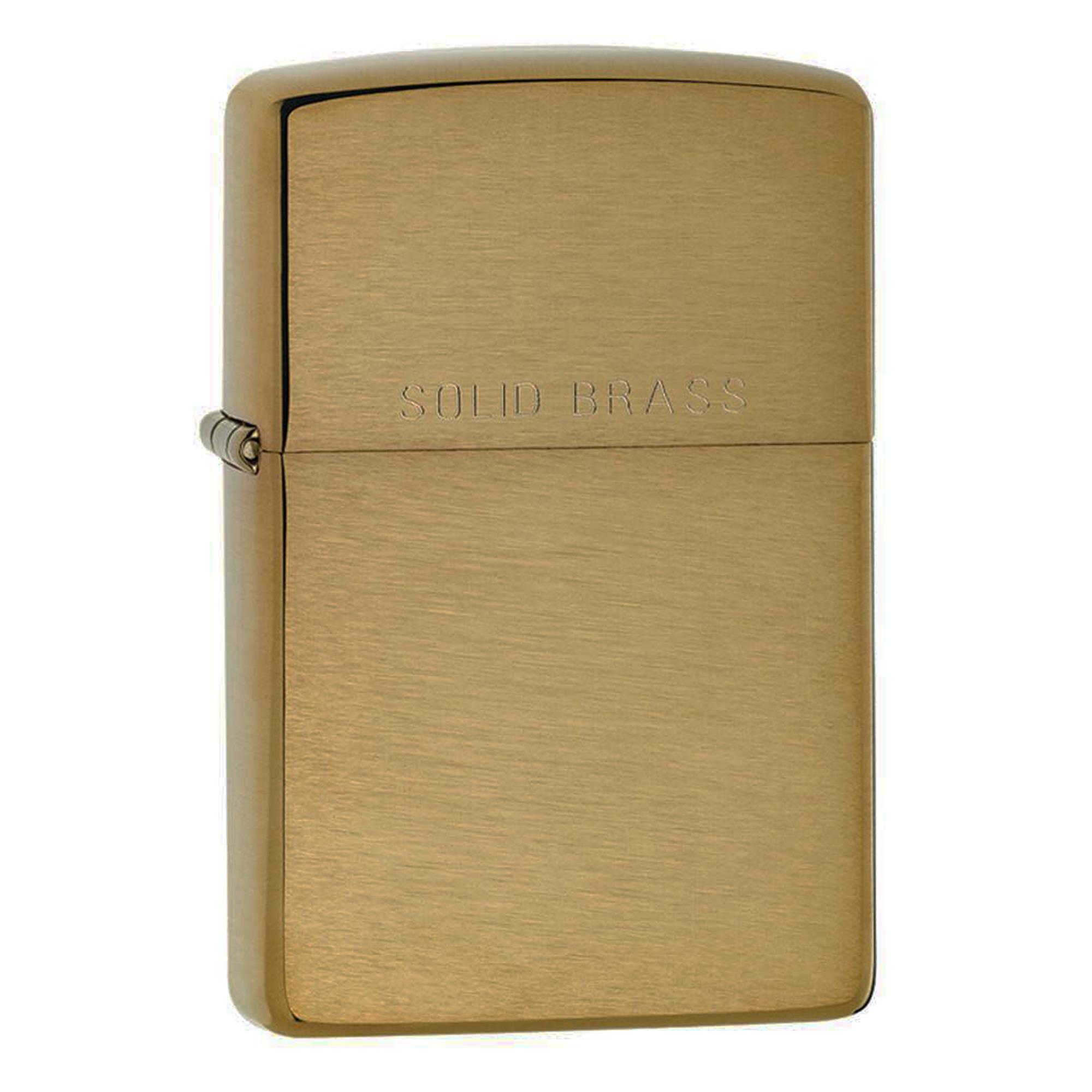 ZIPPO CLASSIC BRUSHED SOLID BRASS