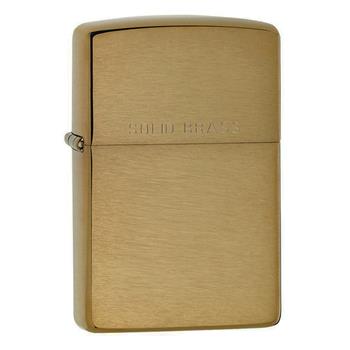  ZIPPO CLASSIC BRUSHED SOLID BRASS