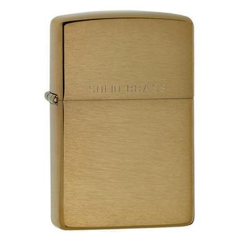  Brushed Solid Brass Zippo