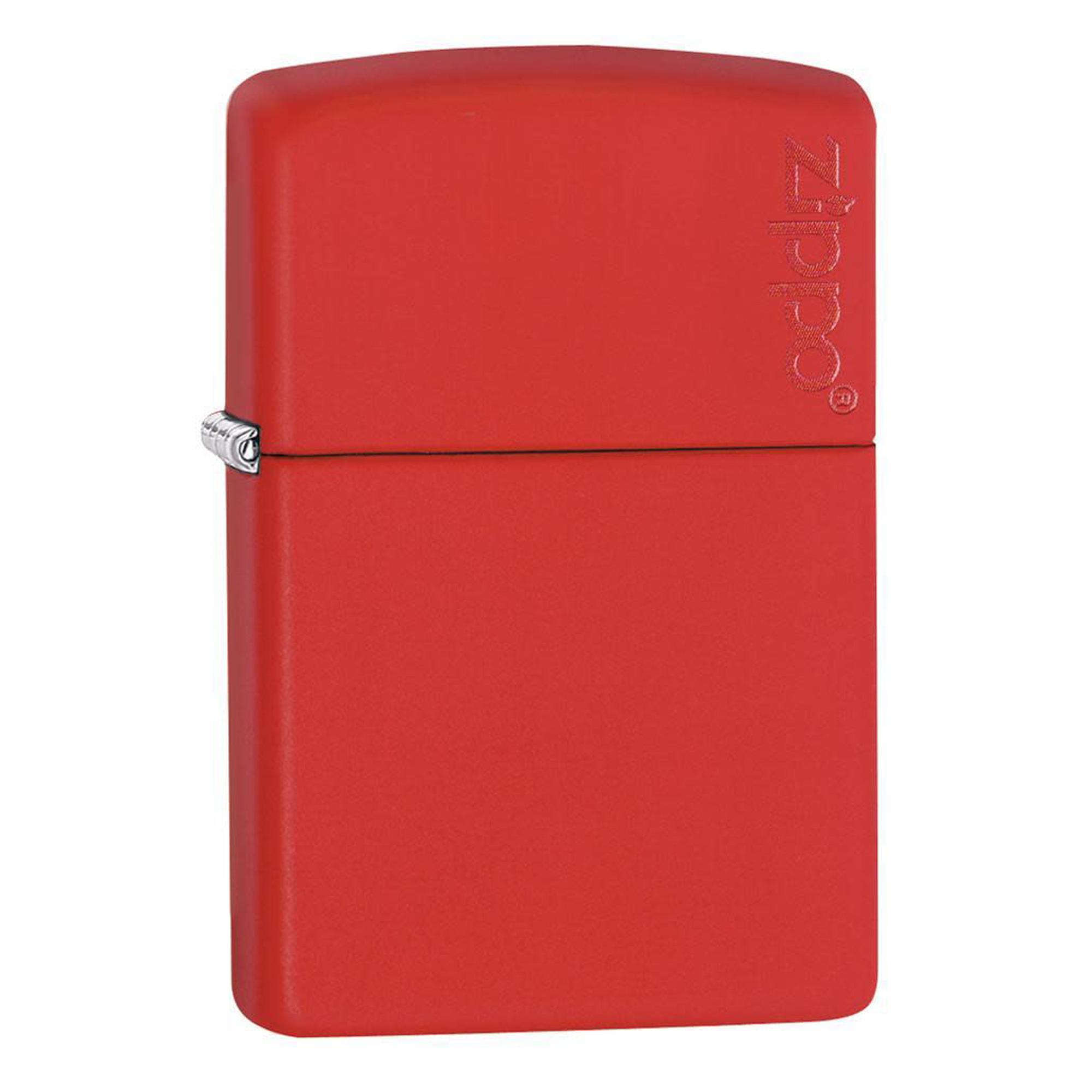 ZIPPO CLASSIC RED MATTE WITH LOGO