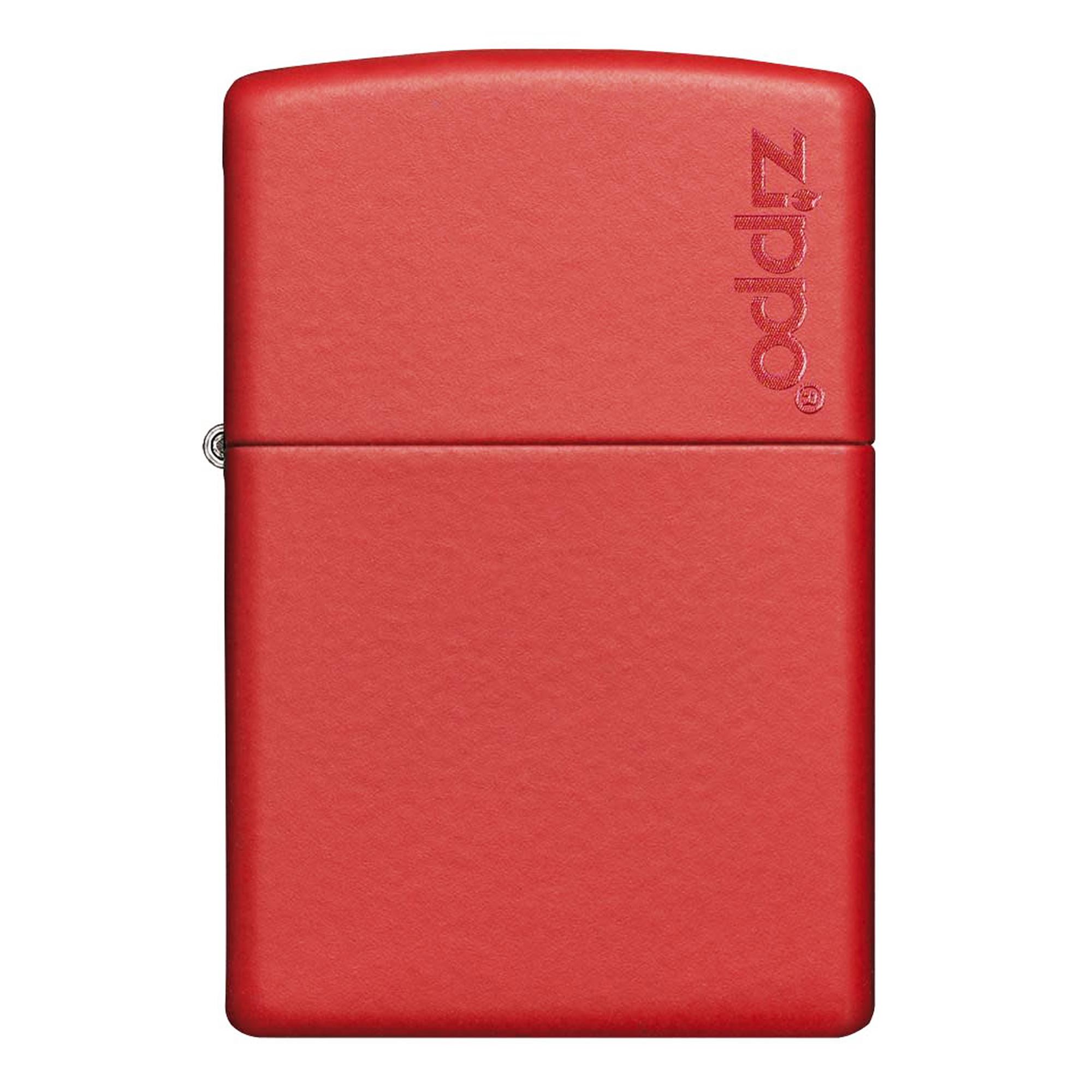 ZIPPO CLASSIC RED MATTE WITH LOGO
