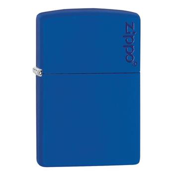  Royal Blue Matte With Logo Zippo