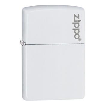  White Matte With Logo Zippo