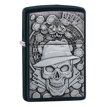  ZIPPO GAMBLING SKULL