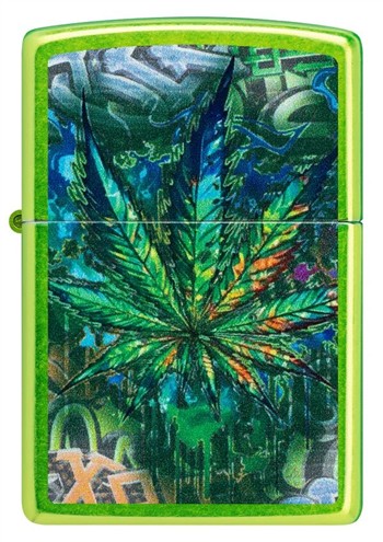  ZIPPO GRAFFITI LEAF DESIGN